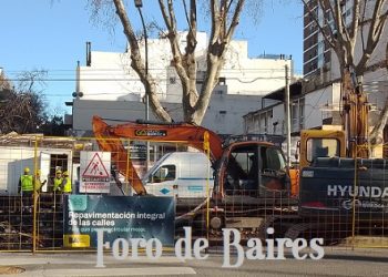 Siguen las obras de mantenimiento del Metrobus Juan B. Justo