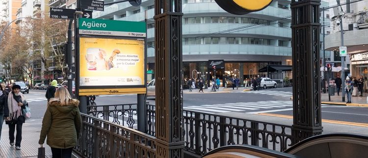 El lunes cierra la estación de subte Agüero por obras de renovación integral