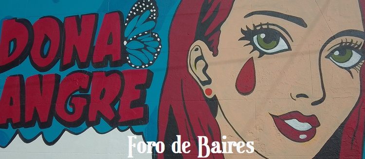 El mural «Doná Sangre – Doná vida» está realizado por el grupo «Pinta Argentina», en Darregueyra al 2200