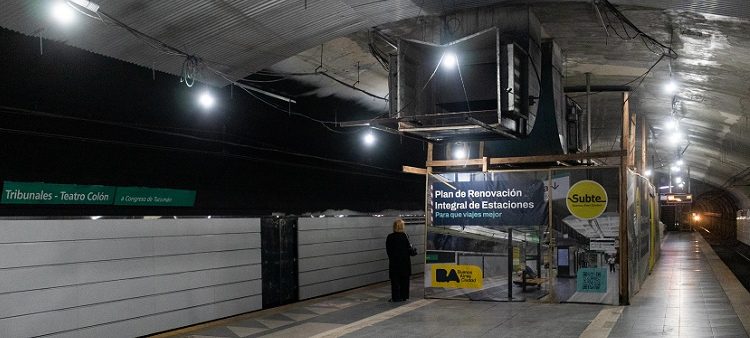Subte: el lunes cierra la estación Tribunales por obras de renovación integral