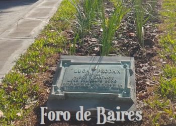 Se restauró la plazoleta Luca Prodan en la intersección de Uriarte,  Fray Justo María de Oro y El Salvador