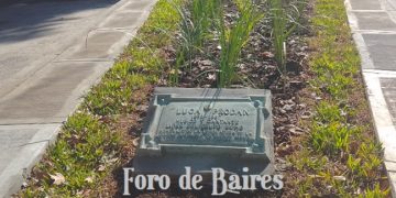 Se restauró la plazoleta Luca Prodan en la intersección de Uriarte,  Fray Justo María de Oro y El Salvador