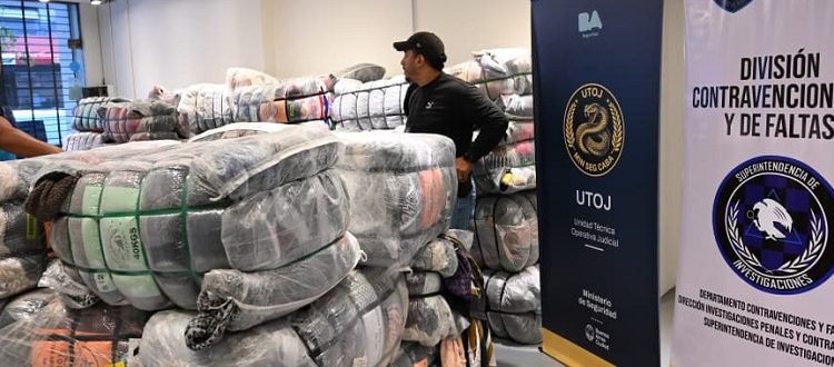Golpe al contrabando: la Policía de la Ciudad secuestró en Belgrano ropa de primeras marcas con un valor de más de 150 millones de pesos
