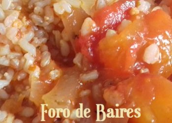 Si la temperatura baja, está ideal para comer un rico guiso de arroz yamaní con tuco sano
