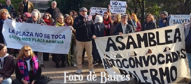 Los palermitanos salieron a marchar por las calles desde el Botánico y hacia Plaza Armenia