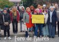 A pesar de la llovizna y el frío, los vecinos de Palermo marcharon sobre la plaza «Inmigrantes de Armenia»
