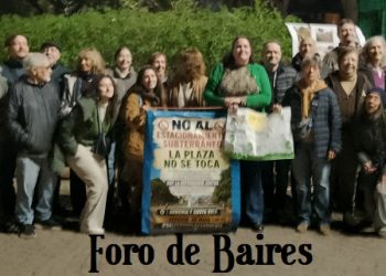 Los vecinos de Palermo hicieron un encuentro nocturno en Plaza «Inmigrantes de Armenia» resistiendo al cierre del predio
