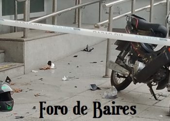 Motochorros en Palermo chocaron con efectivos policiales en la Av. Juan B Justo entre Costa Rica y Nicaragua