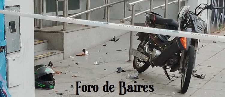 Motochorros en Palermo chocaron con efectivos policiales en la Av. Juan B Justo entre Costa Rica y Nicaragua