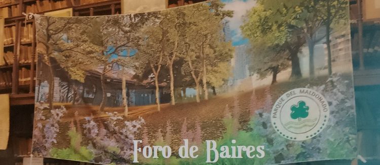 Un Bosque urbano en el Parque Maldonado, dentro del Ferroviario