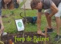 Los Vecinos del Parque Maldonado realizaron plantaciones en el predio a pesar de la lluvia