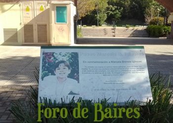 El Paseo Paseo Marcela Brenda Iglesias que fue reinaugurado en 2024 frente al lago del Rosedal de Palermo