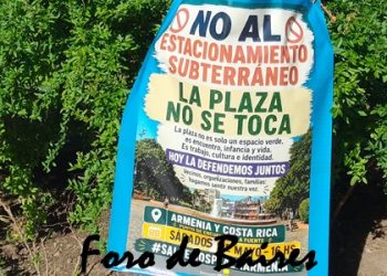 Quedò sin efecto el estacionamiento subterráneo en Plaza Inmigrantes de Armenia porque «La plaza no se toca»